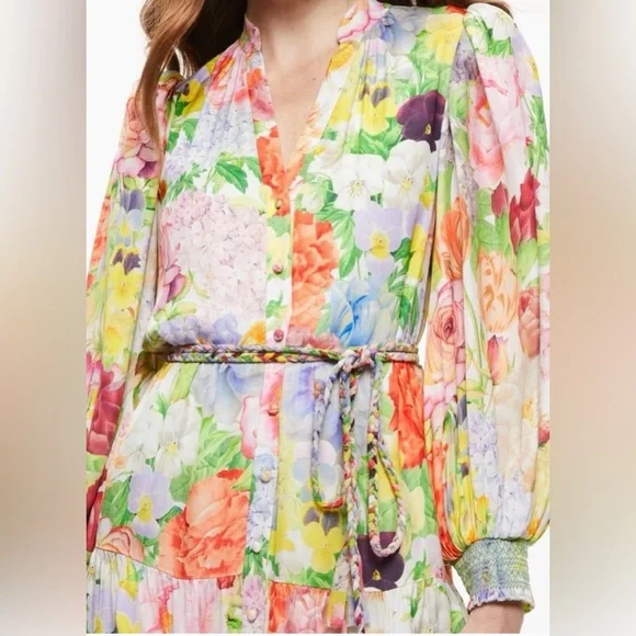 Alice + Olivia Antonette Floral Mini Dress, Size 4 - Picture 11 of 13